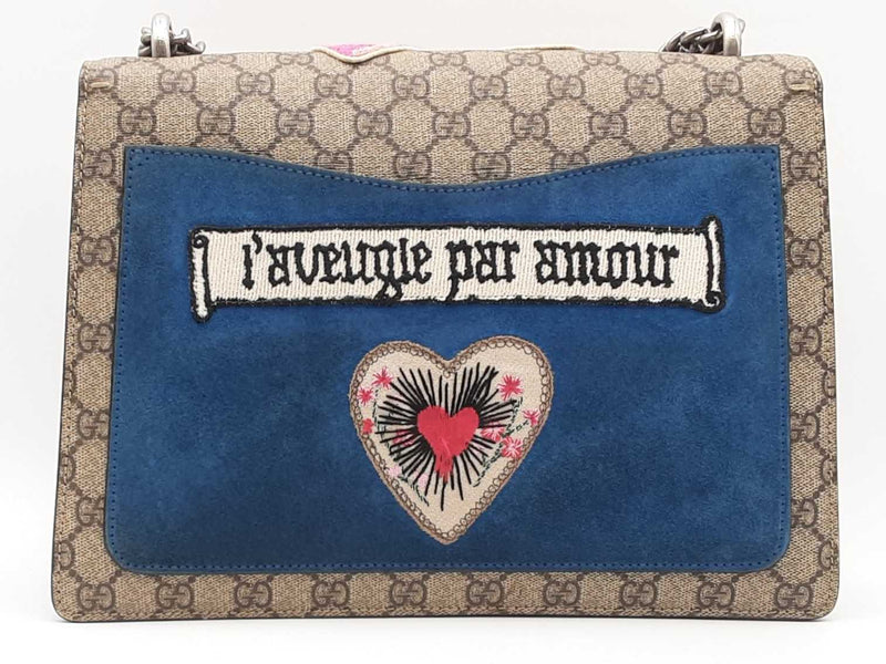 Gucci Gg Supreme Embroidered Dyonysus Cat Multi-color Handbag Aa0525ixzsa