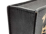 Louis Vuitton Petite Sac Plat Black Giant Monogram Empriente Leather Shoulder Bag Do0525loxzde