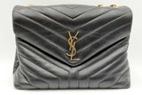 Yves Saint Laurent Loulou Black Quilted Leather Shoulder Bag Eb1123lwxzdu