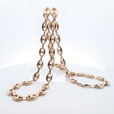 10k Yellow Gold Mariner Chain Necklace 33.4 Grams 27.5 Inch Fw0126lrzxdu