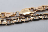 14k Yellow Gold Mariner Link Necklace 13.2 Grams 22 Inch Eb0626exzsa