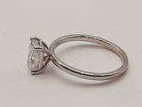 1.11 Carat Cushion Lab Grown Diamond 14k Wg 2.1g Ring Size 6.5 Do0326rrxde