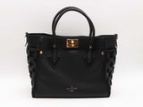 Louis Vuitton Black Calfskin Leather On My Side Mm Tote Bag Sd0825ozcrsa
