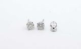 1.70 Cttw Diamond & 14k White Gold Stud Earrings Eb1223srxdu