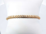 1.14 Cttw Diamond & 14k Yellow Gold Hexagon Link Tennis Bracelet 12.7 Grams 7 Inch Fw0726exzdu