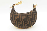 Fendi Jacquard Vitello Grace Ff 1974 Mini Fendigraphy Hobo Bag Sd0425wrzsa