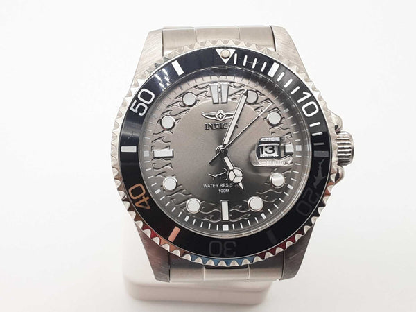 Invicta 30806 43 Pro Diver Silver Dial Black Bezel Steel Quartz Watch Do1025exde