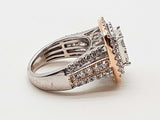 1.94 Cttw Natural Diamonds 14k Two Tone Gold 6.7g Ring Size 5 Do0726llxzde