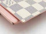Louis Vuitton Pochette Félicie In Damier Azur Canvas & Rose Leather Fw0626rrzdu