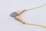 0.23cttw Diamond Pendant Necklace 10k Yellow Gold 4.4 Grams 16 Inch Eb0826lcrsa
