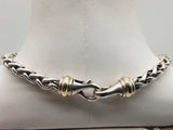 David Yurman 0.99 Silver 48.3g Wheat Chain 17 In Do0924lwxde