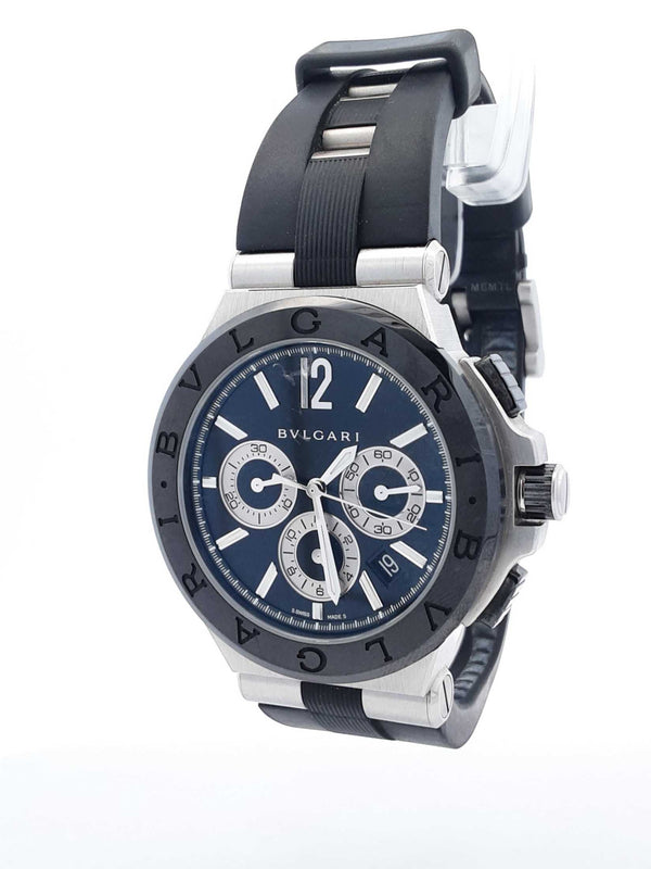 Bvlgari Diagono 45mm Chronograph Automatic Stainless Steel Watch Sd0525oxzsa