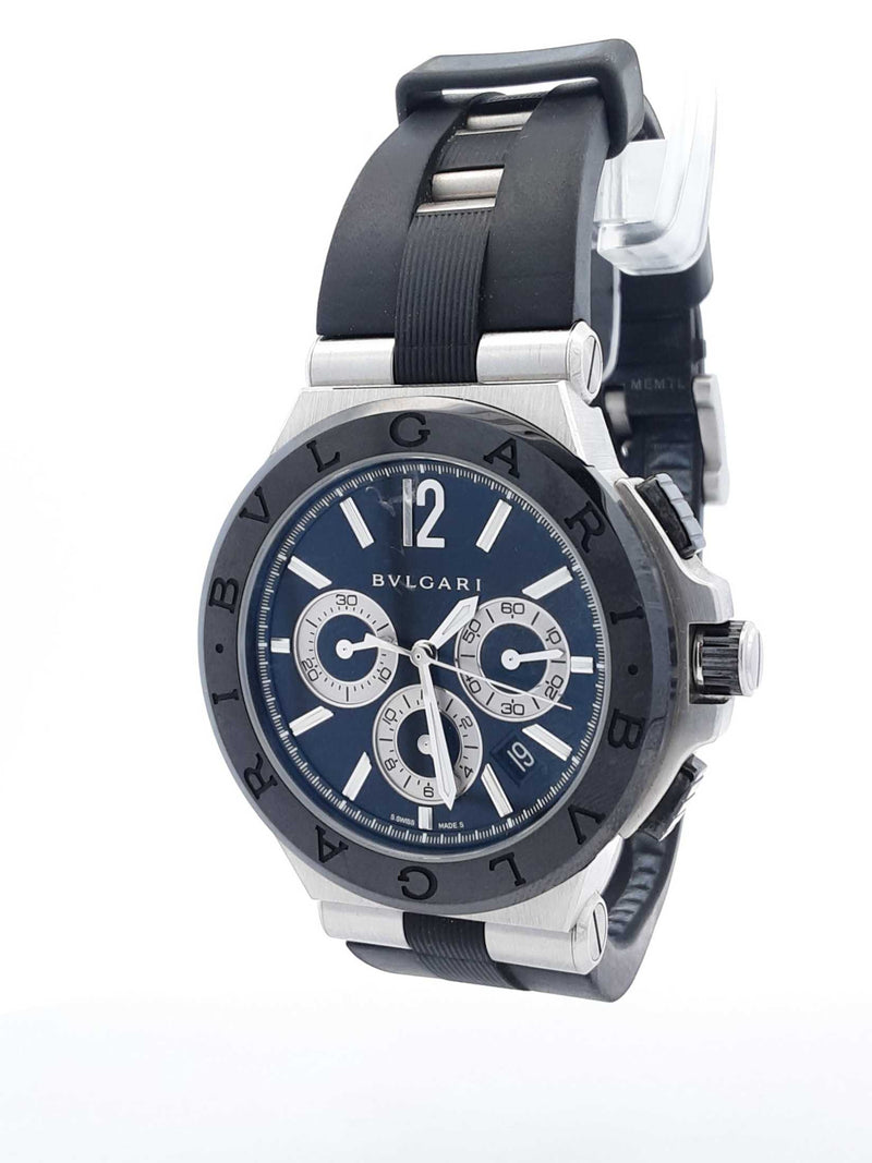 Bvlgari Diagono 45mm Chronograph Automatic Stainless Steel Watch Sd0525oxzsa