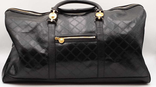 Versace Sunburst Black Duffle Bag Sd0925rzxdu
