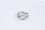 Diamond Approx. 1.44ctw Ring In 14k White Gold 5.45 Grams Size 6.75 Eb0224sxzsa