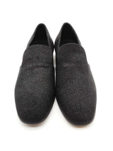 Alexander Mcqueen Black Glitter Loafers Size 40 Eb0526oxzde