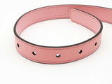 Gucci Thin Pink Leather Belt With Silver Tone Gg Buckle Size 75/30 Eb1225crde