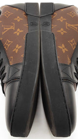 Louis Vuitton Match Up Sneakers In Monogram Coated Canvas Size 7.5 Fw0326lcrdu