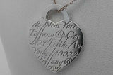 Tiffany & Co. Notes Heart Tag Necklace Sterling Silver 6.7 Grams 16 In Eb926crsa