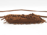 Yves Saint Laurent Suede Fringe Clutch Sd0625ocrsa