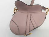 Christian Dior Saddle Blush Pink Grained Leather Handbag Do0625oxzxde