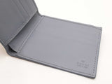 Gucci Bifold Wallet In Gg Supreme Coated Canvas & Dusty Blue Leather Fw0426ozxdu
