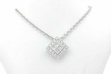 0.48cttw Diamond Pendant Necklace 18k White Gold 10.7 Grams 16 Inch Eb1026erxsa