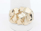 10k Yellow Gold 5.1 Grams Nugget Ring Size 10 Aa0926oersa