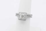 1.1cttw Diamond Ring In 14k White Gold 6.1 Grams Size 5.5 Eb0425srxsa