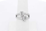 2.86cttw Lab Grown Diamond Ring 14k White Gold 3.9 Grams Size 6.75 Eb0826lxrxsa