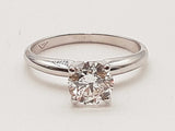 1.00 Carat Lab Grown Round Diamond 14k Wg 2.3g Ring Size 5.5 Do0326pxzde