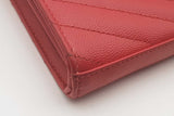 Yves Saint Laurent Cassandre Quilted Leather Envelope Chain Wallet Eb0526clrsa