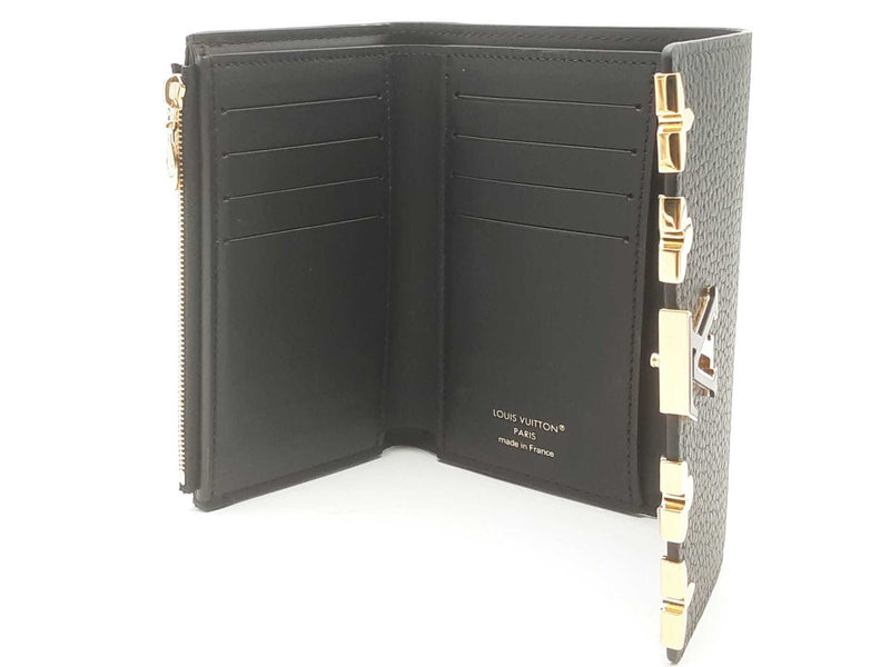 Louis Vuitton Capucines Compact Wallet Black Aa1025ozxsa