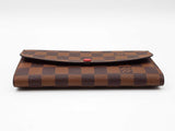 Louis Vuitton Emilie Wallet In Damier Ebene Coated Canvas Fw0726orzdu