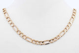 14k Yellow Gold Figaro Chain Necklace 8.7 Grams 22.5 Inch Eb0426irxde