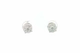 0.42cttw Diamond Stud Earrings In 14k White Gold 2.4 Grams Eb0926exsa