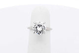 2.5ctw Diamond Ring In 14k White Gold 4 Grams Size 3.75 Eb0226rxxzsa