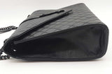 Yves Saint Laurent Envelope Triquilt Black Leather Shoulder Bag Eb1125cxzde