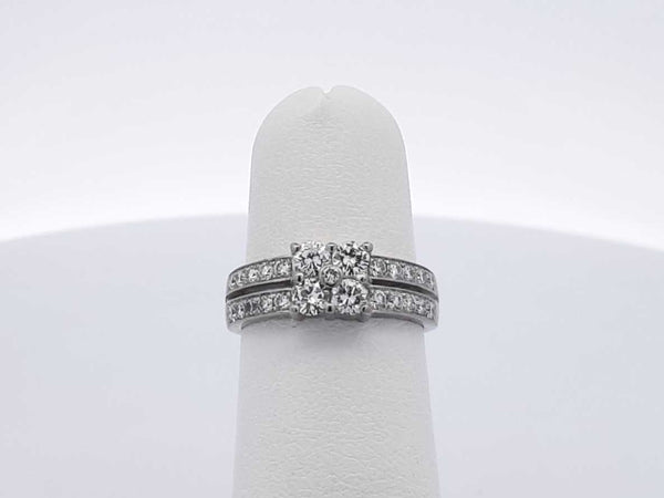 0.88 Cttw Diamond & 10k White Gold Ring 4.5 Grams Size 4.5 Fw0725rzxdu