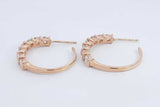 1.26cttw Diamond Hoop Earrings In 14k Yellow Gold 3.5 Grams Eb0326orxdu