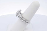3.07cttw Diamond Wedding Set In 18k White Gold 12.1 Grams Size 7 Eb0926oxxzde