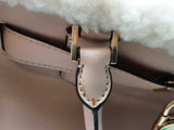 Michael Kors Hamilton Pale Pink Leather Shearling Satchel Do0926pxde