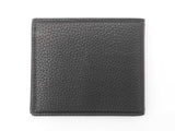 Gucci Logo Bifold Wallet In Black Grained Leather Fw0526lordu