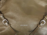 Givenchy Voyou Shoulder Bag In Dark Khaki Tumbled Leather Fw0925pzxdu
