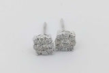 0.42cttw Diamond Stud Earrings In 14k White Gold 2.4 Grams Eb0926exsa