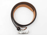 Gucci Guccissima 40mm Dark Brown Leather Belt & Gg Buckle Size 40 Fw0326llrdu