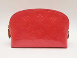 Louis Vuitton Monogram Vernis Pochette Red Cosmetic Pouch Sd0825wrzde