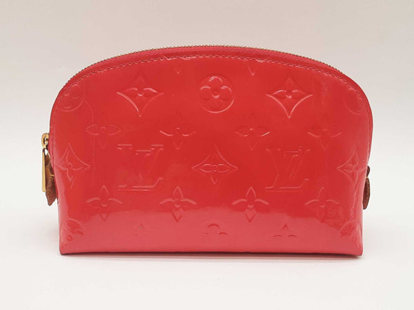Louis Vuitton Monogram Vernis Pochette Red Cosmetic Pouch Sd0825wrzde