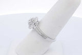 0.14cttw Diamond Ring In 14k White Gold 4.6 Grams Size 7 Eb0526worde