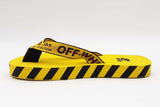 Off-white Industrial Logo Flip Flops In Yellow Size 43 Eb0826lxzsa